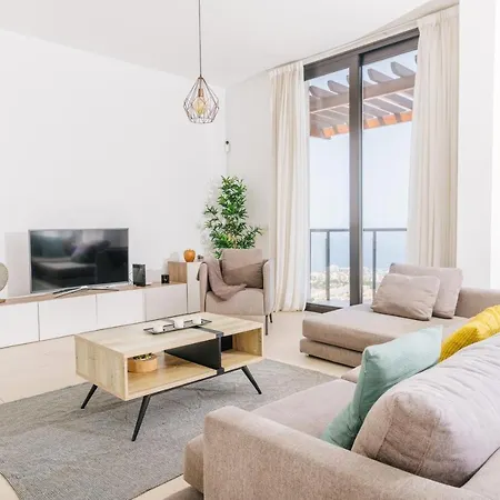 Sunset White - Ocean View, Jakuzzi, Heated Pool, Air-conditioning, Grill Playa de las Américas